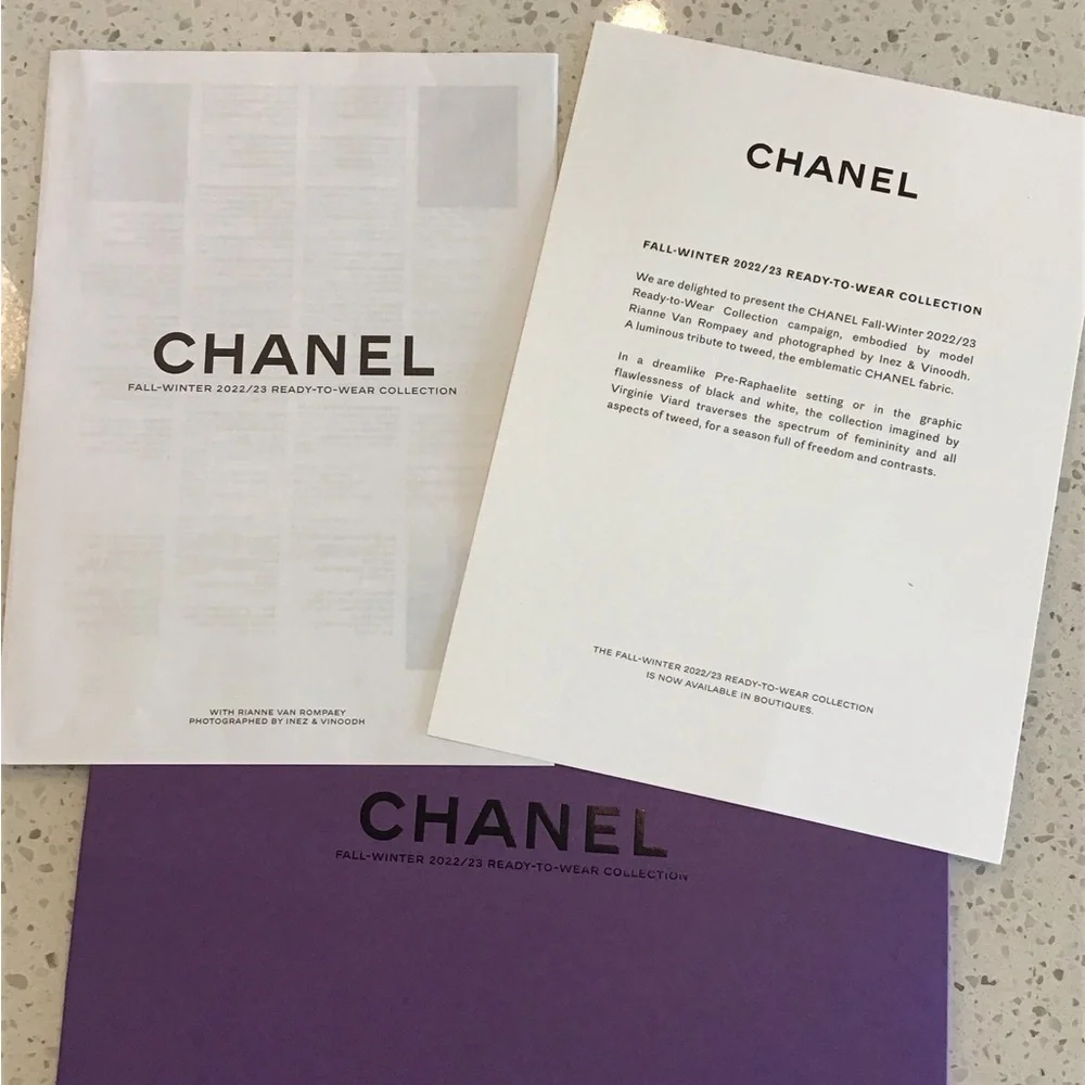 Chanel Fall 2022/23 Ready to Wear Newspaper with all collateral and pricing